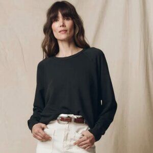 THE GREAT. BLACK COLLEGE SWEATSHIRT SZ 0